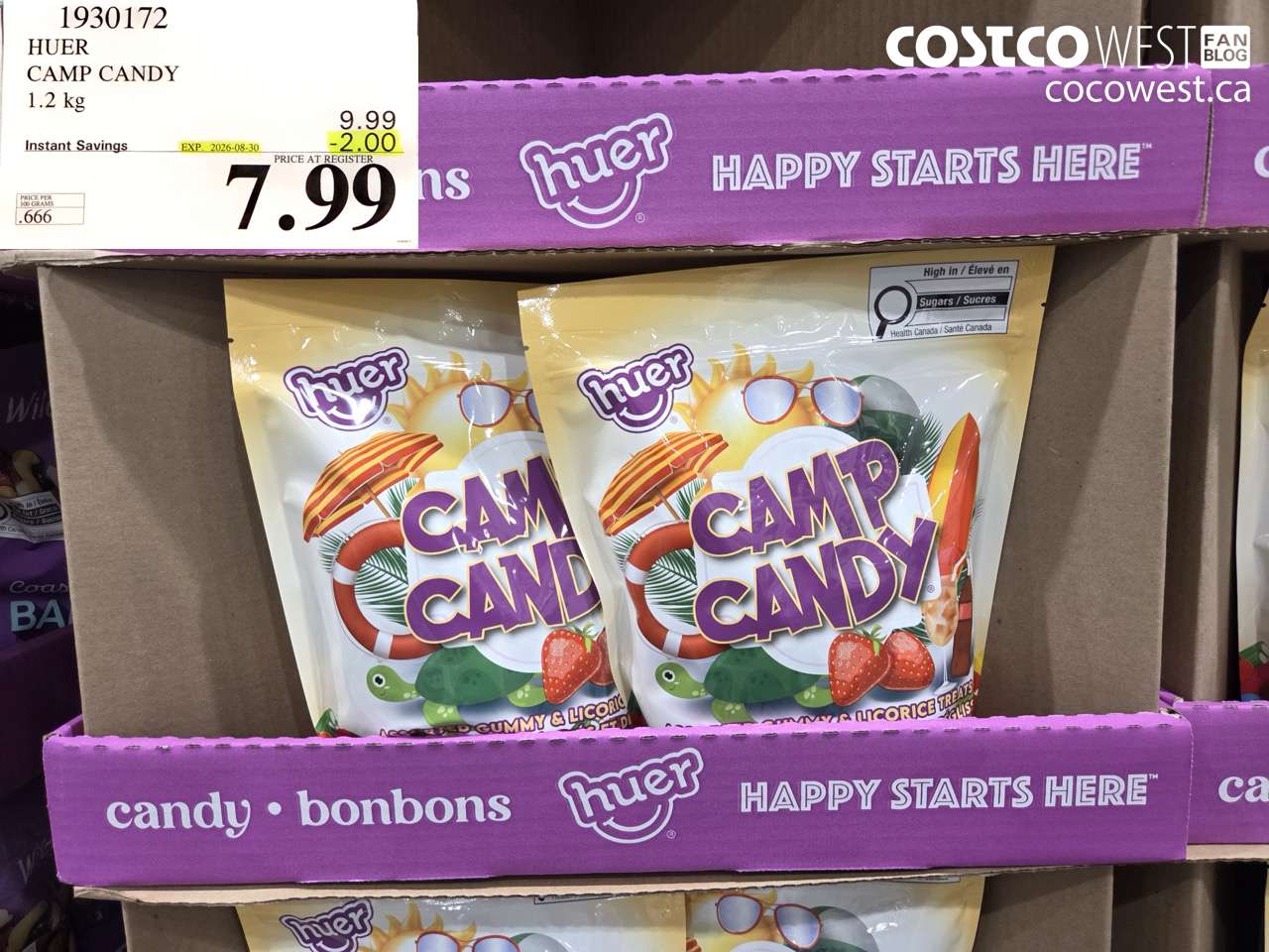 1930172 HUER CAMP CANDY 1.2 KG ($2.00 INSTANT SAVINGS EXPIRES ON 2026-08-30) $7.99