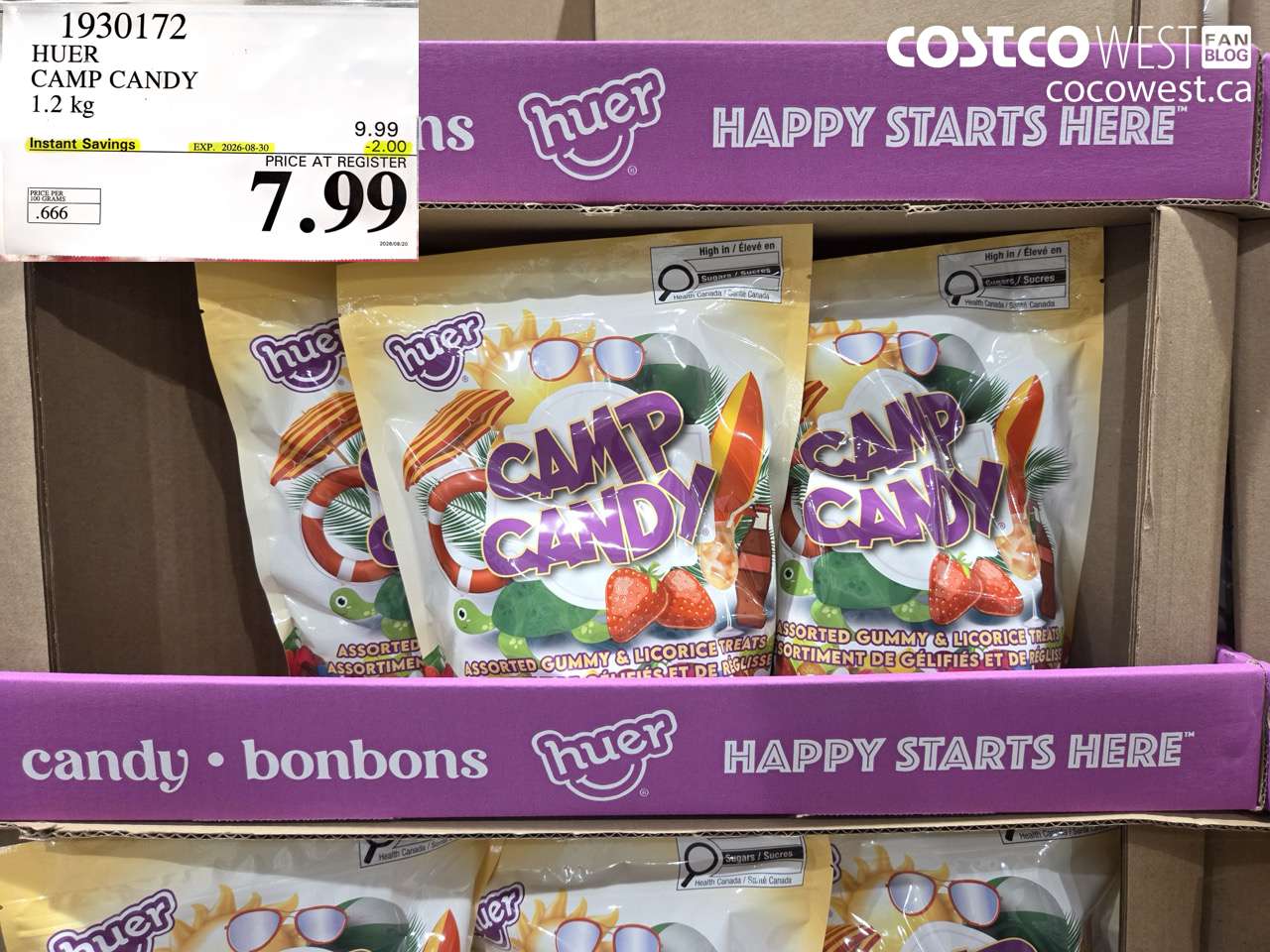 1930172 HUER CAMP CANDY 1.2 KG ($2.00 INSTANT SAVINGS EXPIRES ON 2026-08-30) $7.99