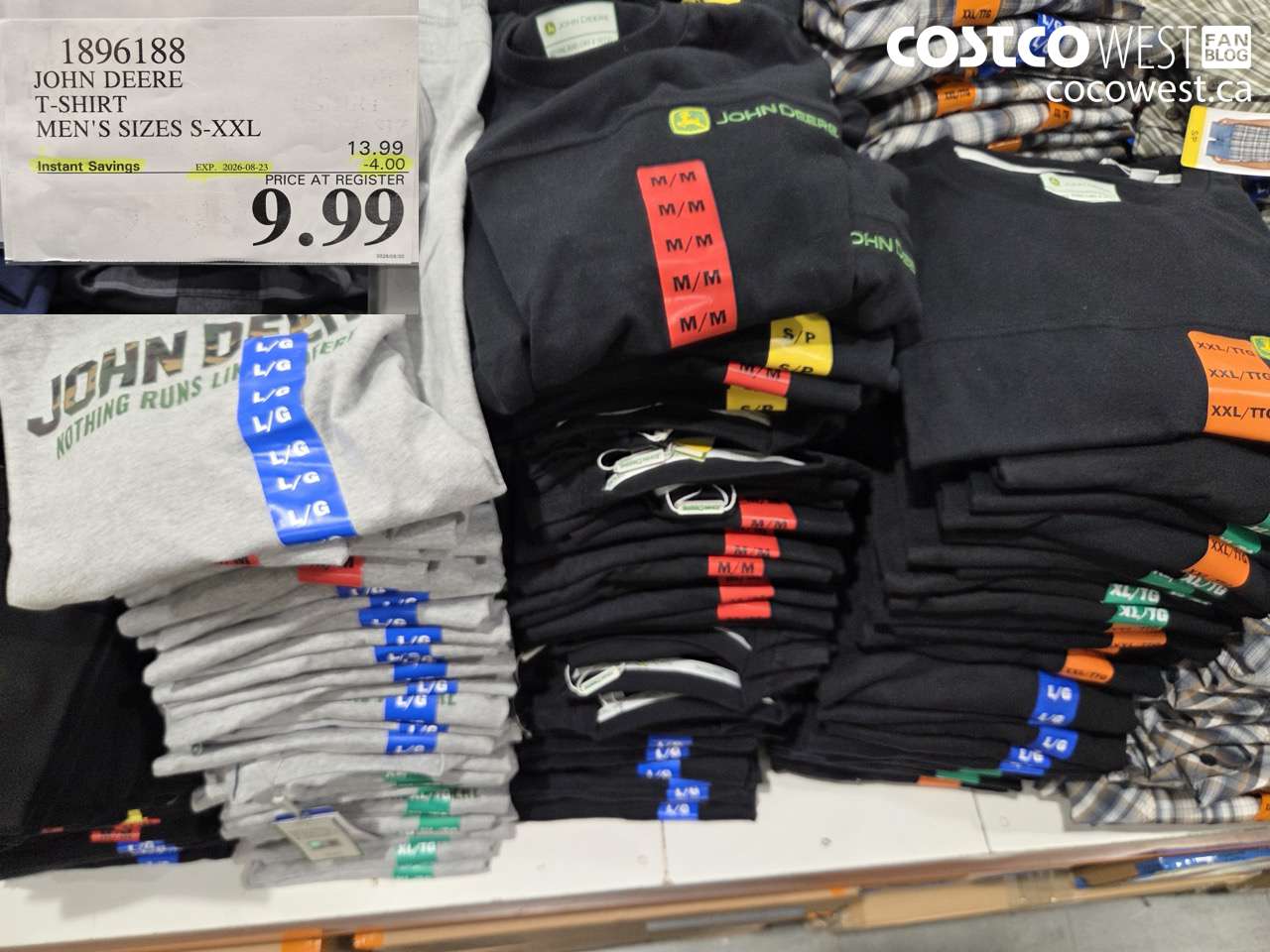 1896188 JOHN DEERE T-SHIRT MEN'S SIZES S-XXL ($4.00 INSTANT SAVINGS EXPIRES ON 2026-08-23) $9.99