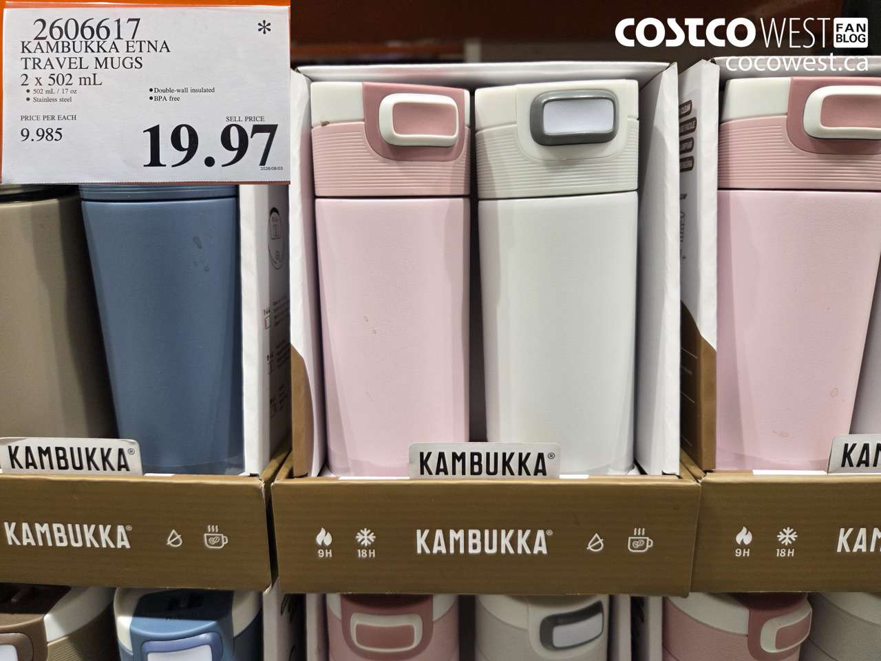 2606617 KAMBUKKA ETNA TRAVEL MUGS 2 X 502 ML $19.97