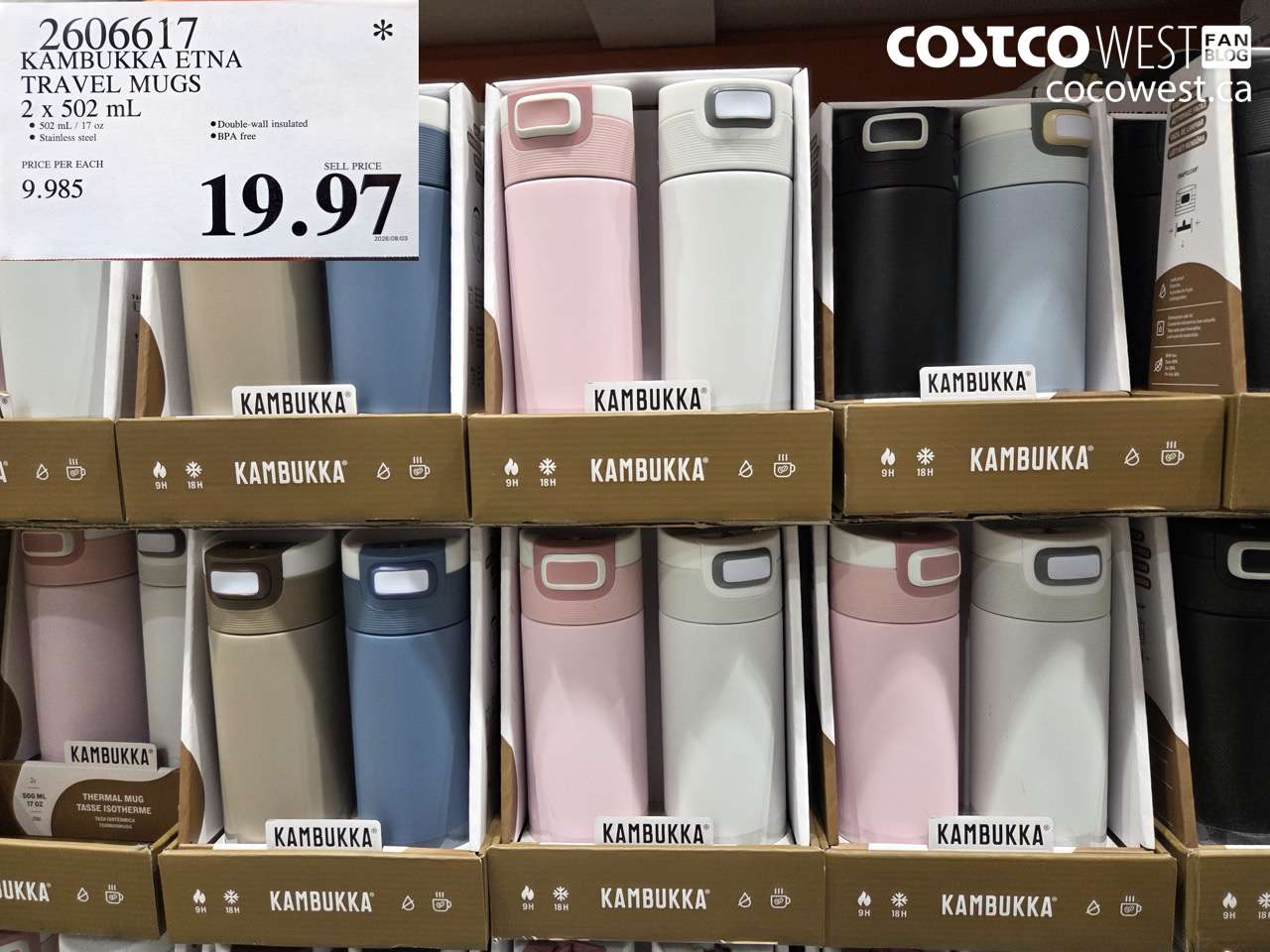2606617 KAMBUKKA ETNA TRAVEL MUGS 2 X 502 ML $19.97