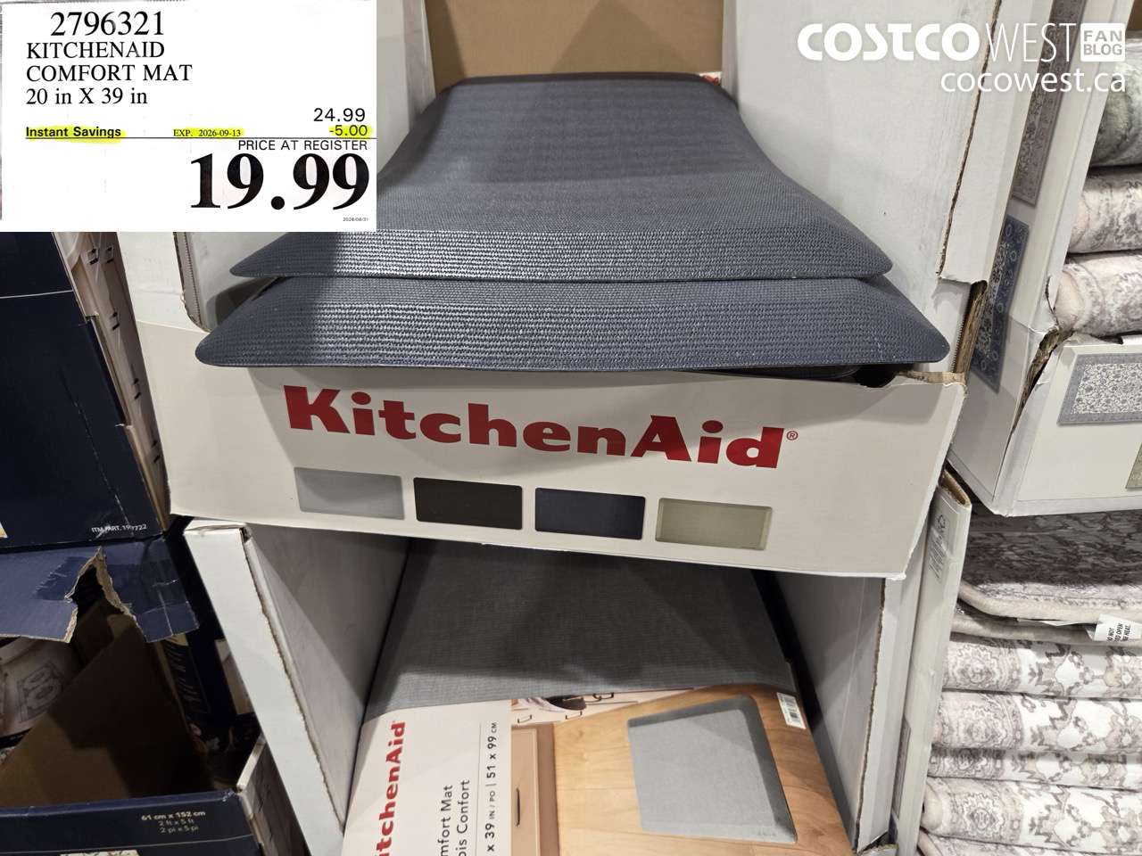 2796321 KITCHENAID COMFORT MAT 20 IN X 39 IN ($5.00 INSTANT SAVINGS EXPIRES ON 2026-09-13) $19.99