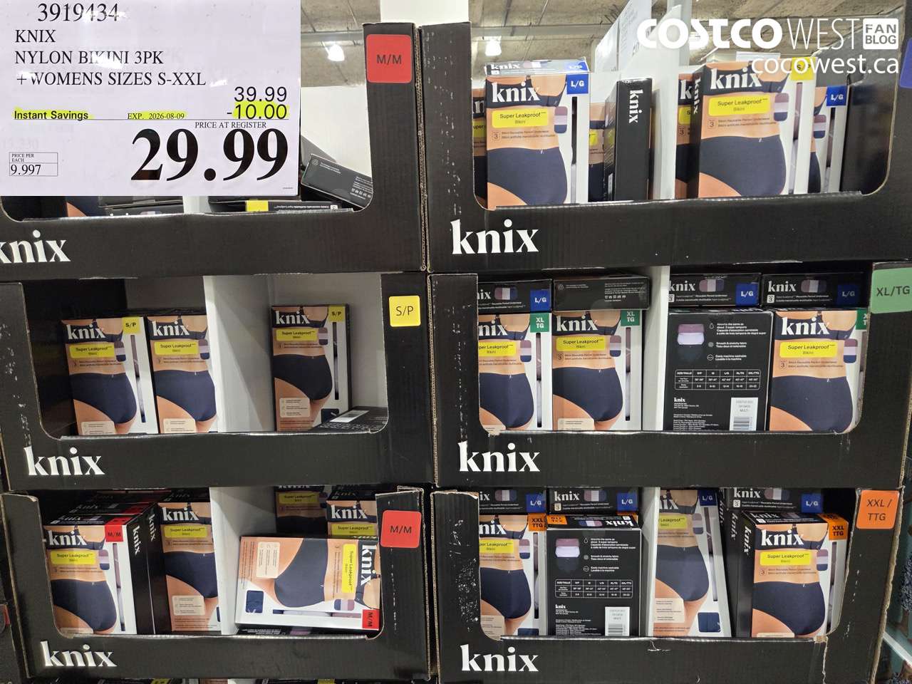 3919434 KNIX NYLON BIKINI 3PK WOMENS SIZES S-XXL ($10.00 INSTANT SAVINGS EXPIRES ON 2026-08-09) $29.99