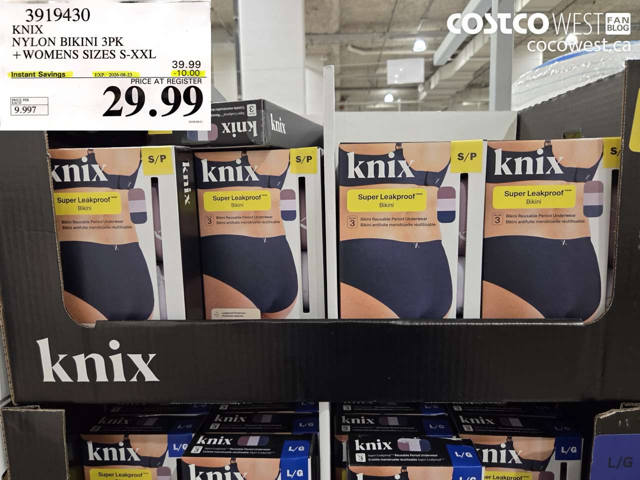 3919430 KNIX NYLON BIKINI 3PK WOMENS SIZES S-XXL ($10.00 INSTANT SAVINGS EXPIRES ON 2026-08-23) $29.99