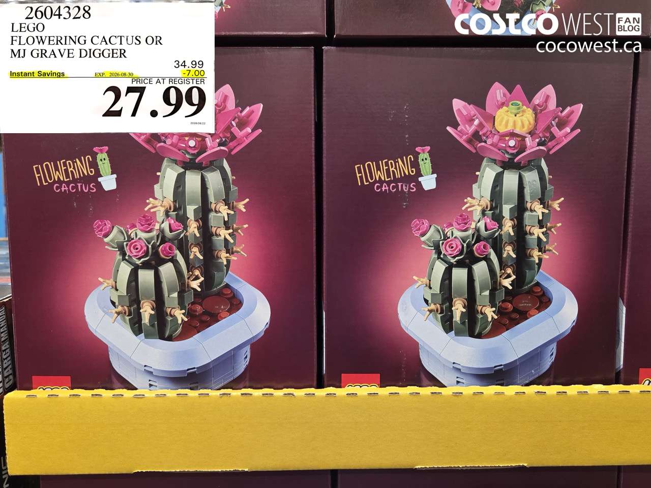 2604328 LEGO FLOWERING CACTUS OR MJ GRAVE DIGGER ($7.00 INSTANT SAVINGS EXPIRES ON 2026-08-30) $27.99