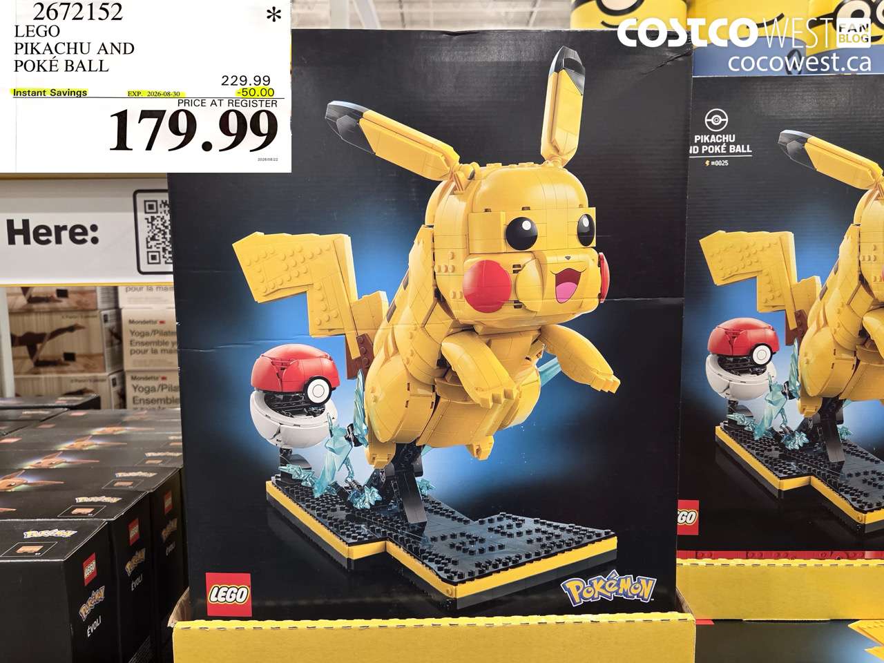 2672152 LEGO PIKACHU AND POKÉ BALL ($50.00 INSTANT SAVINGS EXPIRES ON 2026-08-30) $179.99