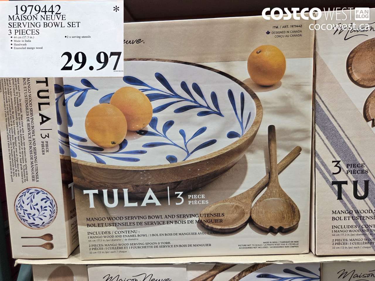 1979442 MAISON NEUVE SERVING BOWL SET 3 PIECES $29.97