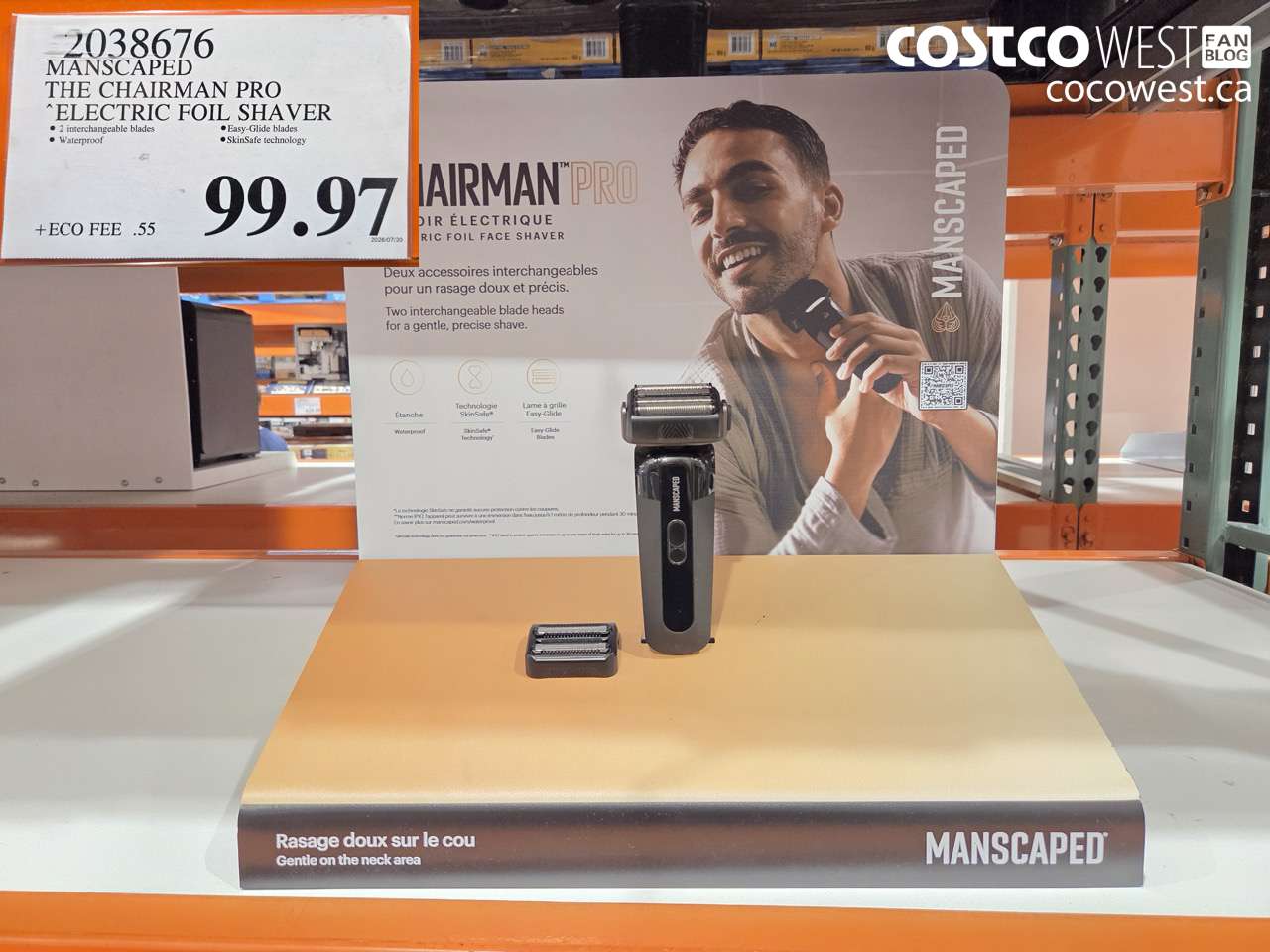 2038676 MANSCAPED THE CHAIRMAN PRO ELECTRIC FOIL SHAVER $99.97