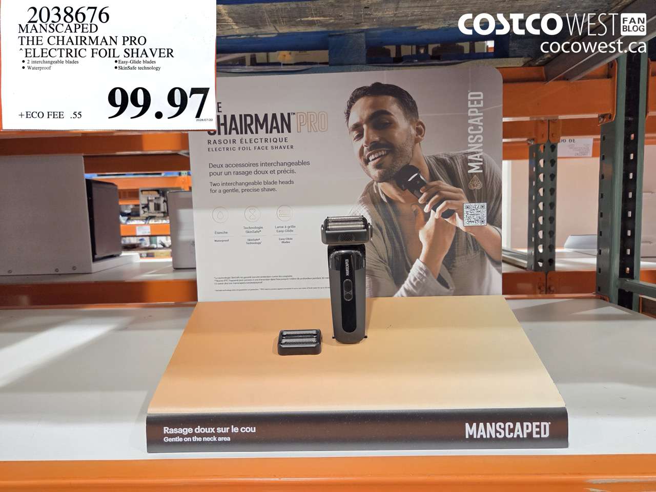 2038676 MANSCAPED THE CHAIRMAN PRO ELECTRIC FOIL SHAVER $99.97