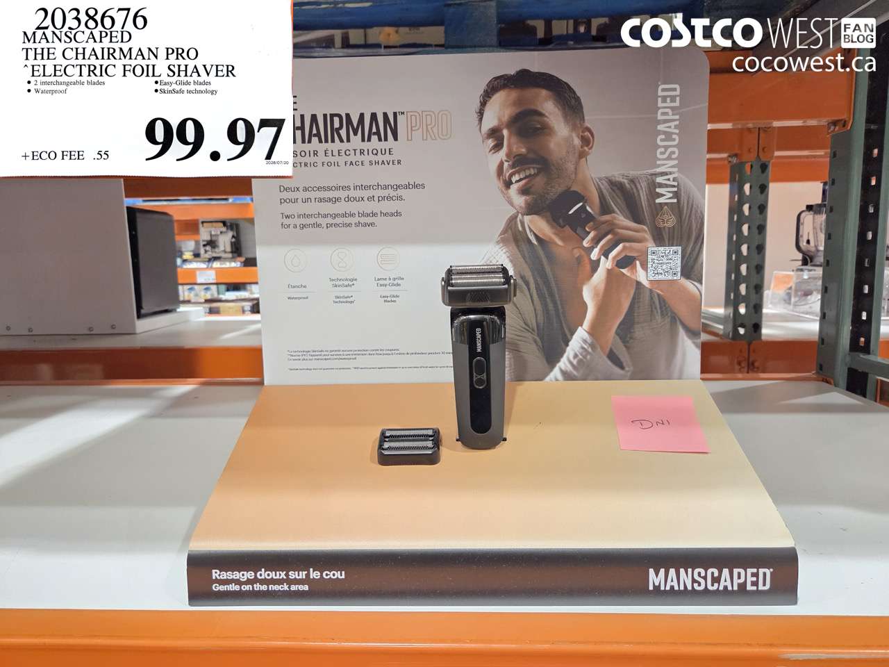 2038676 MANSCAPED THE CHAIRMAN PRO ELECTRIC FOIL SHAVER $99.97