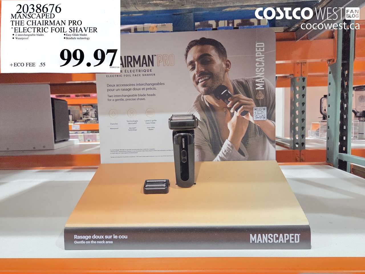 2038676 MANSCAPED THE CHAIRMAN PRO ELECTRIC FOIL SHAVER $99.97