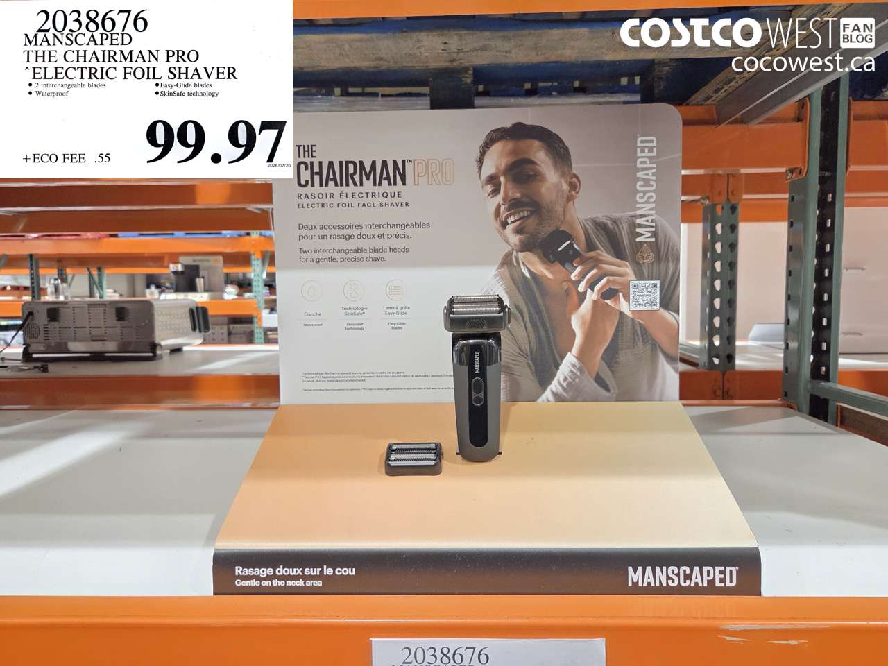 2038676 MANSCAPED THE CHAIRMAN PRO ELECTRIC FOIL SHAVER $99.97