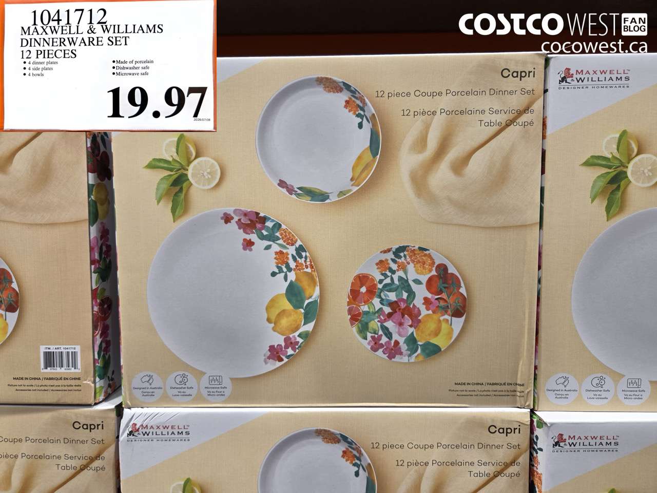 1041712 MAXWELL & WILLIAMS DINNERWARE SET 12 PIECES $19.97