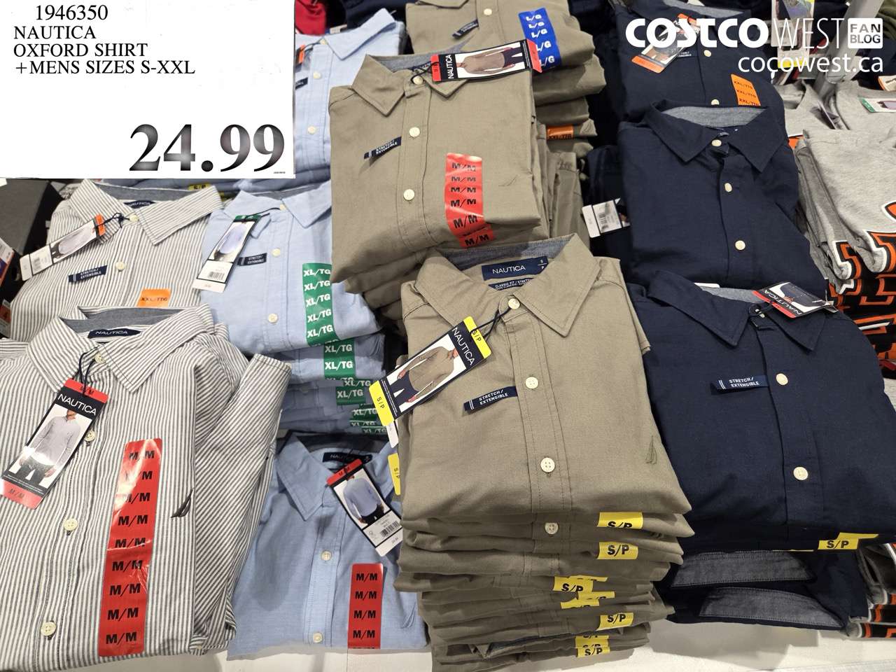 1946350 NAUTICA OXFORD SHIRT + MENS SIZES S-XXL $24.99