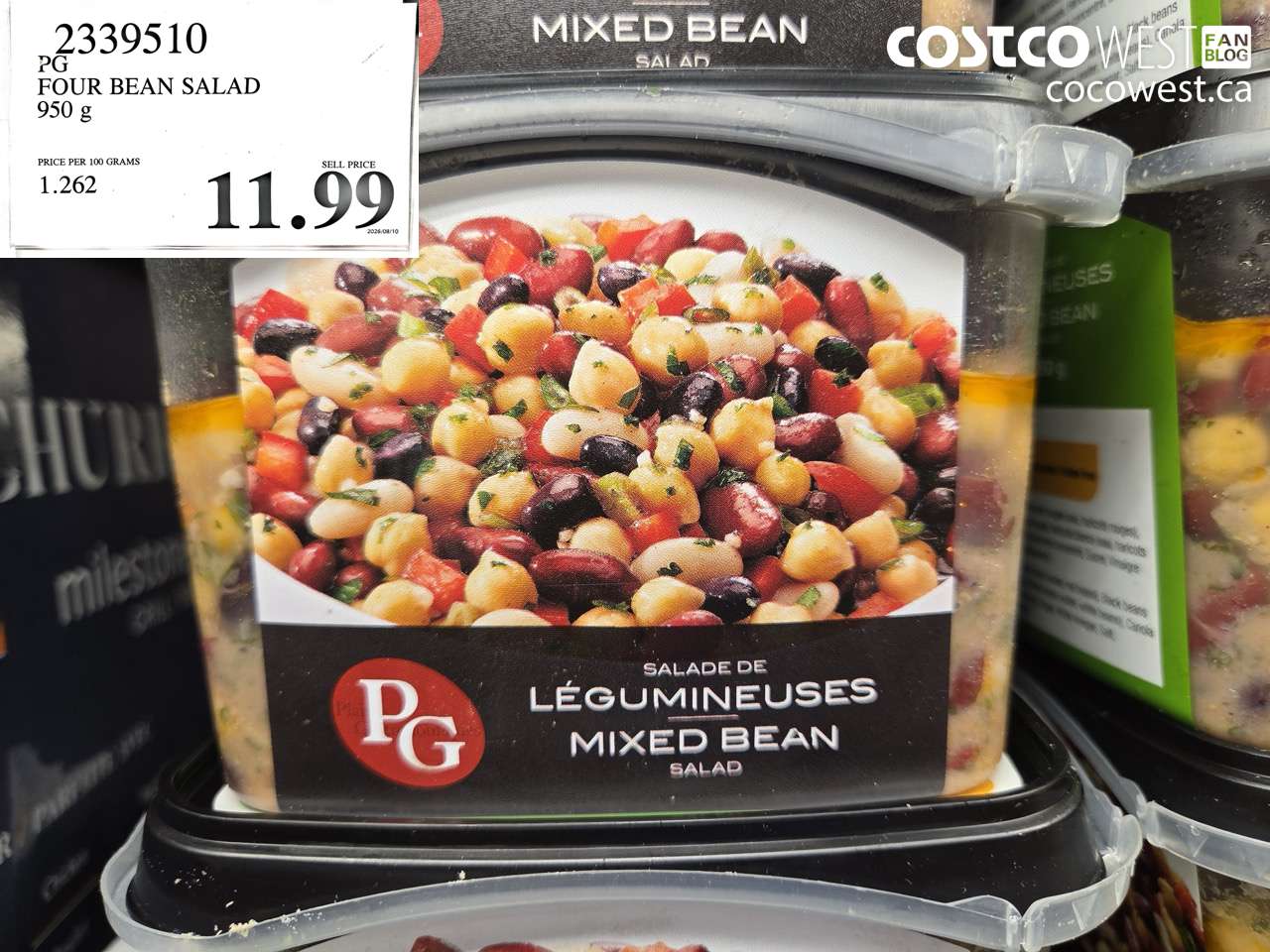 2339510 PG FOUR BEAN SALAD 950 G $11.99