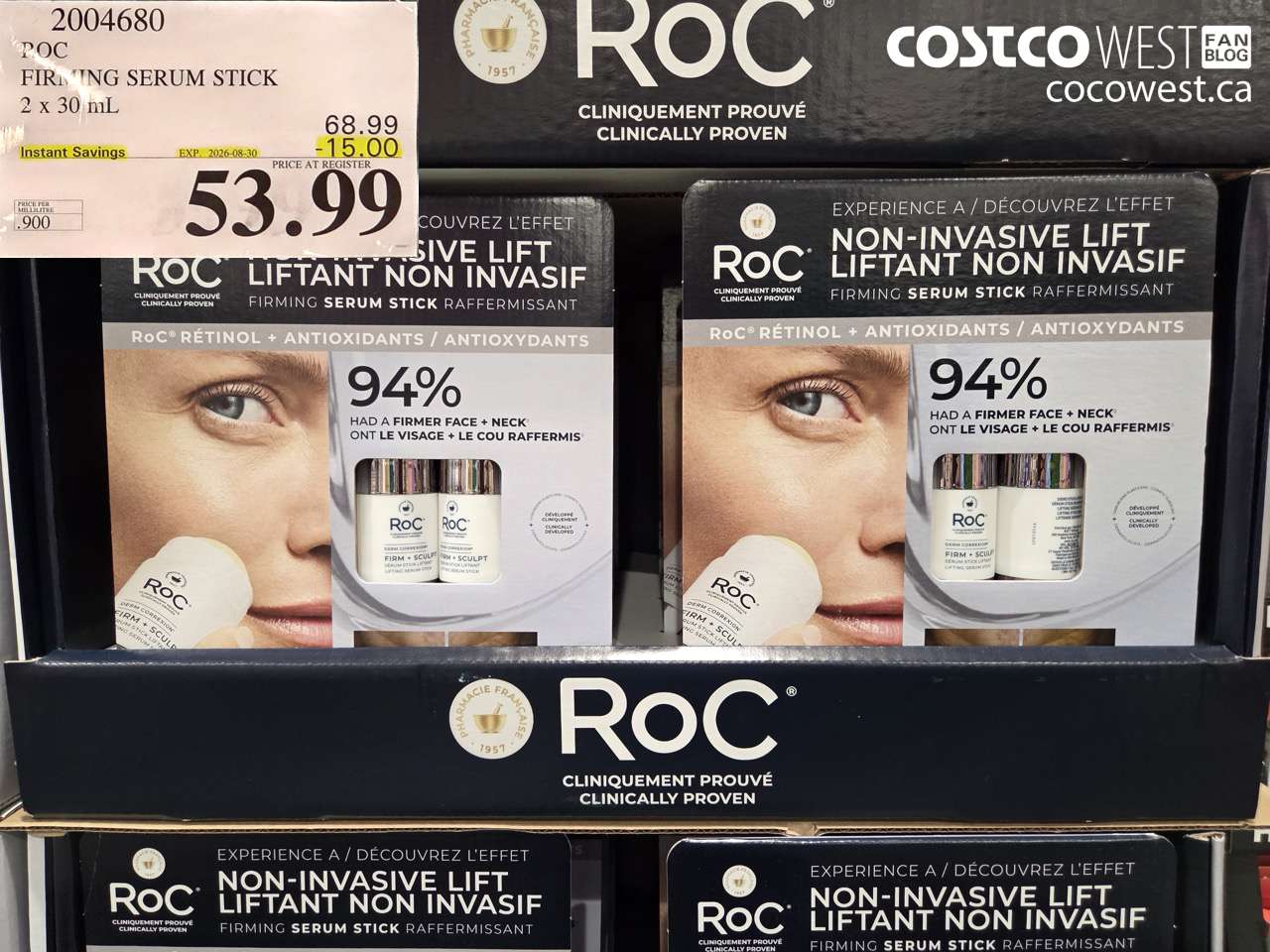 2004680 POC FIRMING SERUM STICK 2 X 30 ML ($15.00 INSTANT SAVINGS EXPIRES ON 2026-08-30) $53.99