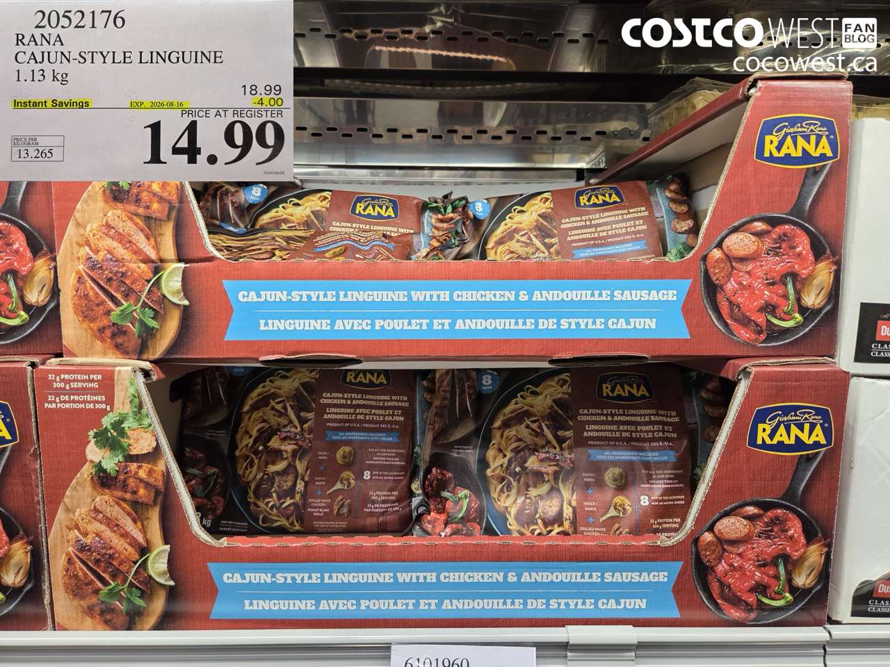2052176 RANA CAJUN-STYLE LINGUINE 1.13 KG ($4.00 INSTANT SAVINGS EXPIRES ON 2026-08-16) $14.99
