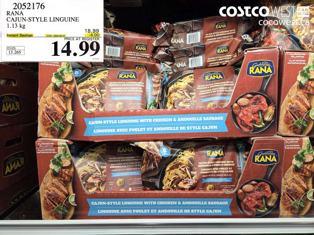 2052176 RANA CAJUN-STYLE LINGUINE 1.13 KG ($4.00 INSTANT SAVINGS EXPIRES ON 2026-08-23) $14.99