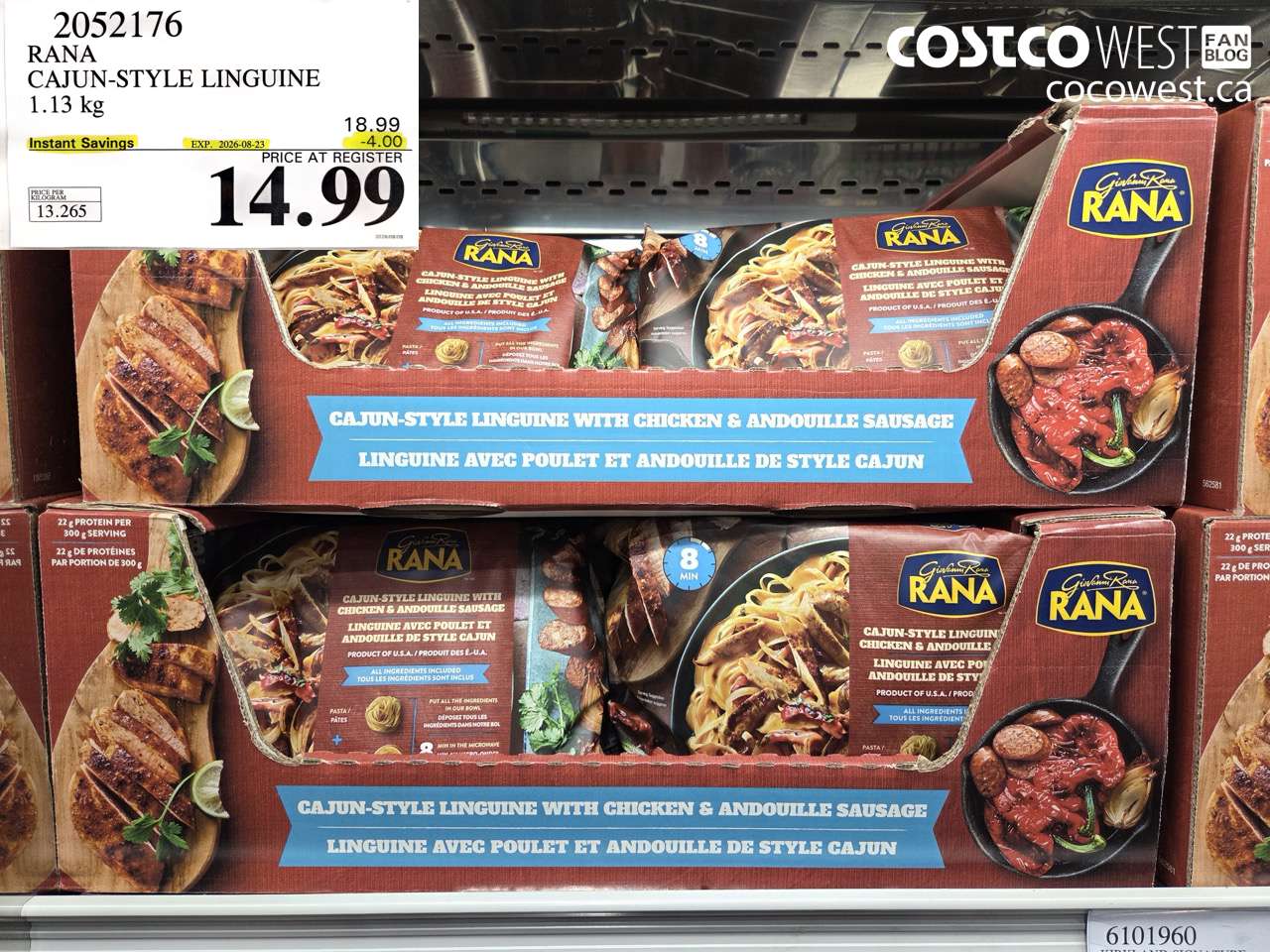 2052176 RANA CAJUN-STYLE LINGUINE 1.13 KG ($4.00 INSTANT SAVINGS EXPIRES ON 2026-08-23) $14.99