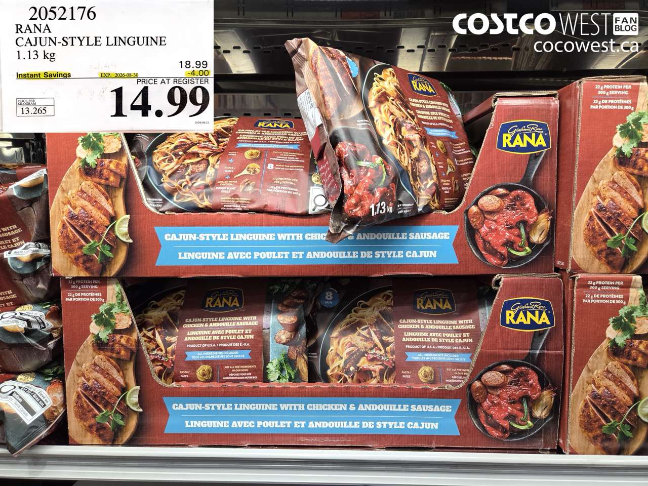2052176 RANA CAJUN-STYLE LINGUINE 1.13 KG ($4.00 INSTANT SAVINGS EXPIRES ON 2026-08-30) $14.99