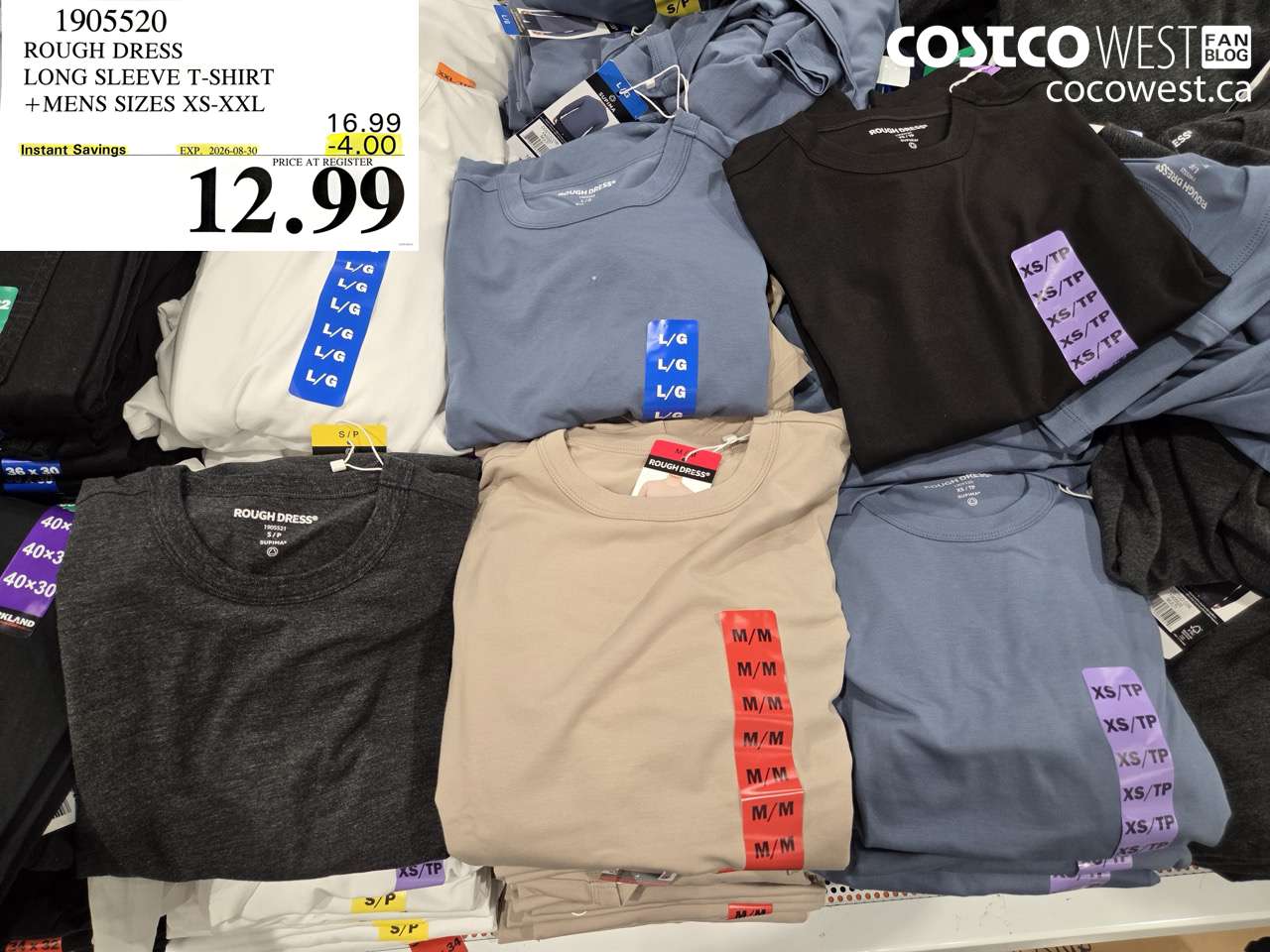 1905520 ROUGH DRESS LONG SLEEVE T-SHIRT + MENS SIZES XS-XXL ($4.00 INSTANT SAVINGS EXPIRES ON 2026-08-30) $12.99