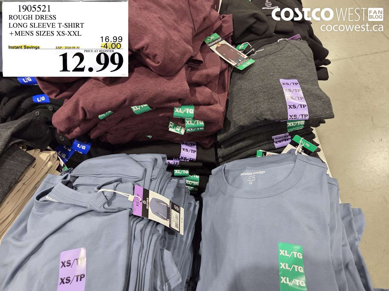 1905521 ROUGH DRESS LONG SLEEVE T-SHIRT + MENS SIZES XS-XXL ($4.00 INSTANT SAVINGS EXPIRES ON 2026-08-30) $12.99