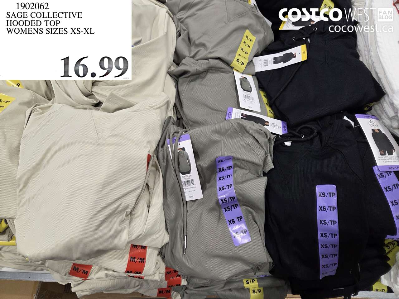 1902062 SAGE COLLECTIVE HOODED TOP WOMENS SIZES XS-XL $16.99