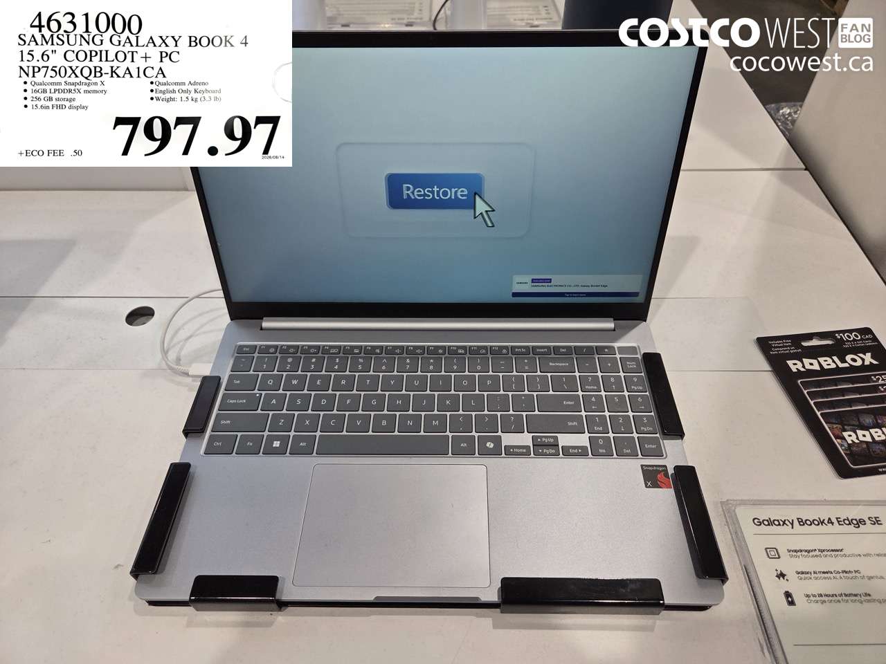 4631000 SAMSUNG GALAXY BOOK 4 15.6