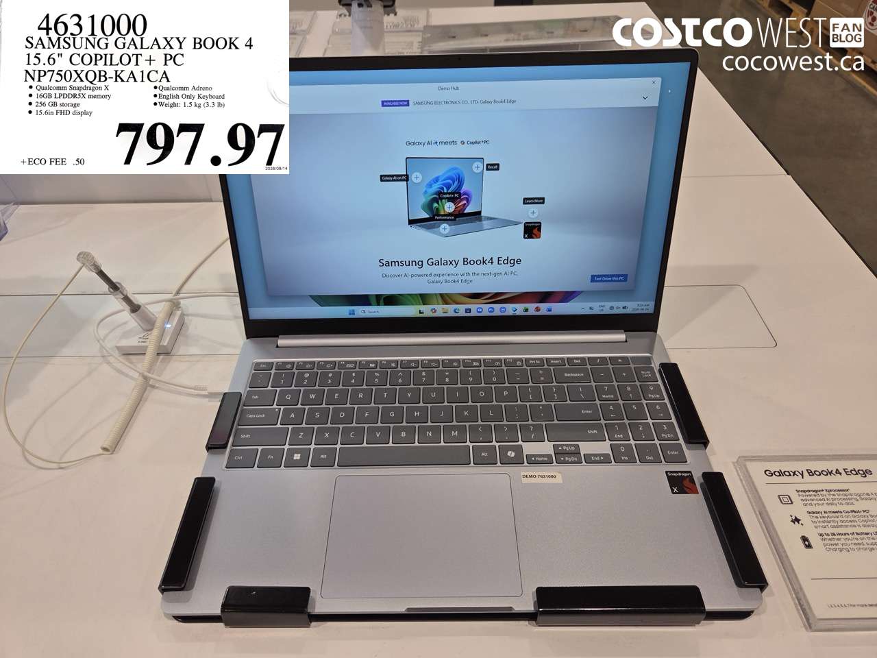 4631000 SAMSUNG GALAXY BOOK 4 15.6