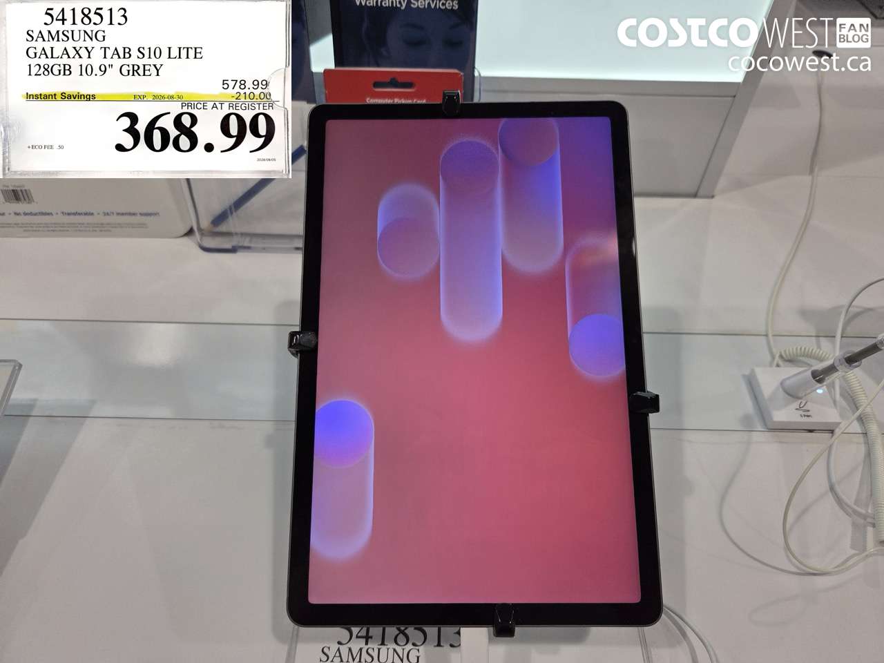 5418513 SAMSUNG GALAXY TAB S10 LITE 128GB 10.9