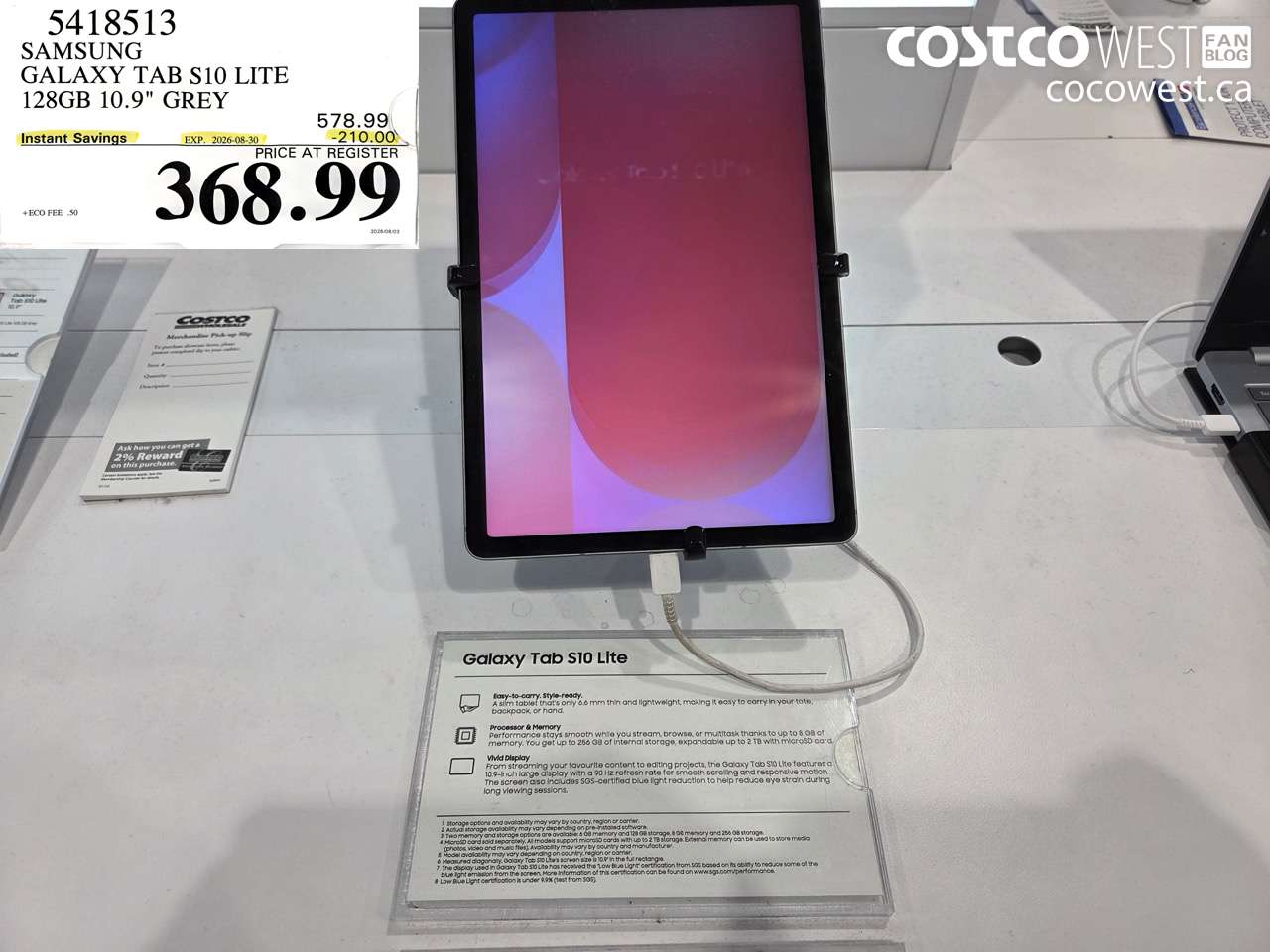 5418513 SAMSUNG GALAXY TAB S10 LITE 128GB 10.9