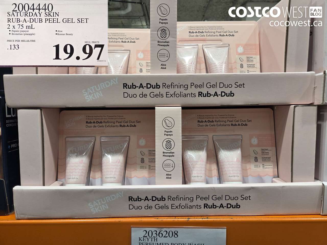 2004440 SATURDAY SKIN RUB-A-DUB PEEL GEL SET 2 X 75 ML $19.97