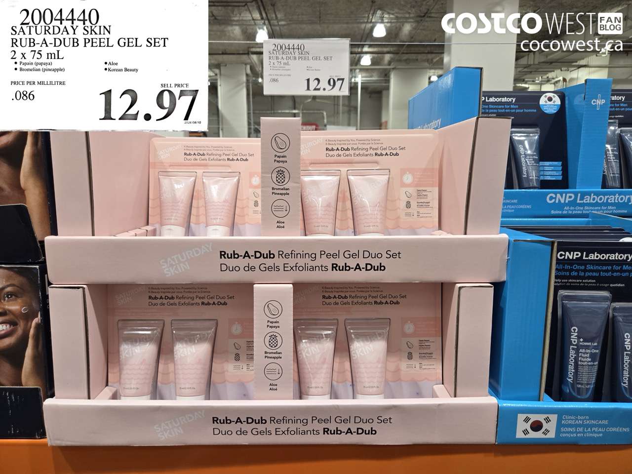 2004440 SATURDAY SKIN RUB-A-DUB PEEL GEL SET 2 X 75 ML $12.97