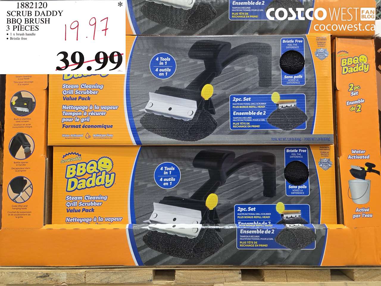 1882120 SCRUB DADDY BBQ BRUSH 3 PIECES $19.97