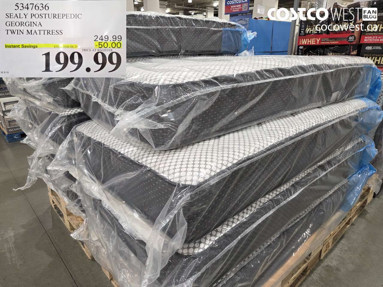 5347636 SEALY POSTUREPEDIC GEORGINA TWIN MATTRESS ($50.00 INSTANT SAVINGS EXPIRES ON 2026-08-30) $199.99