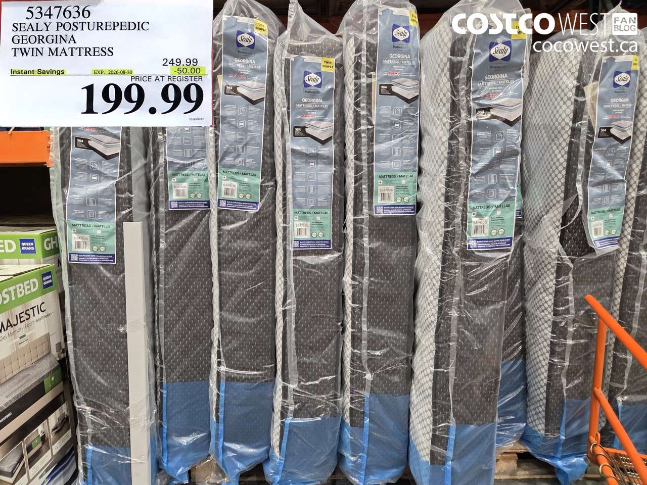 5347636 SEALY POSTUREPEDIC GEORGINA TWIN MATTRESS ($50.00 INSTANT SAVINGS EXPIRES ON 2026-08-30) $199.99