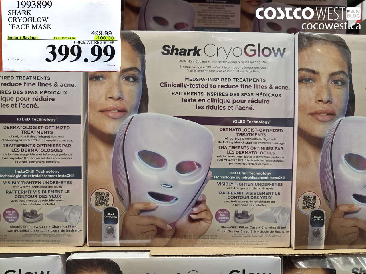 1993899 SHARK CRYOGLOW FACE MASK ($100.00 INSTANT SAVINGS EXPIRES ON 2026-08-30) $399.99
