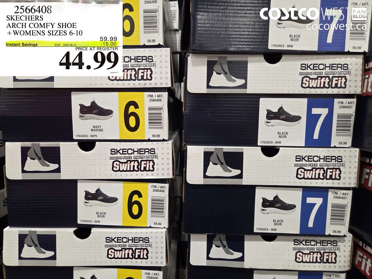 2566408 SKECHERS ARCH COMFY SHOE WOMENS SIZES 6-10 ($15.00 INSTANT SAVINGS EXPIRES ON 2026-08-23) $44.99