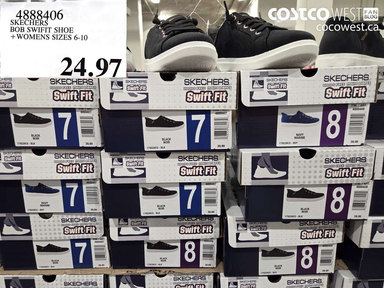 4888406 SKECHERS BOB SWIFT SHOE WOMENS SIZES 6-10 $24.97