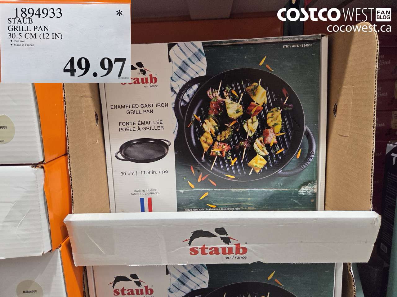 1894933 STAUB GRILL PAN 30.5 CM (12 IN) $49.97