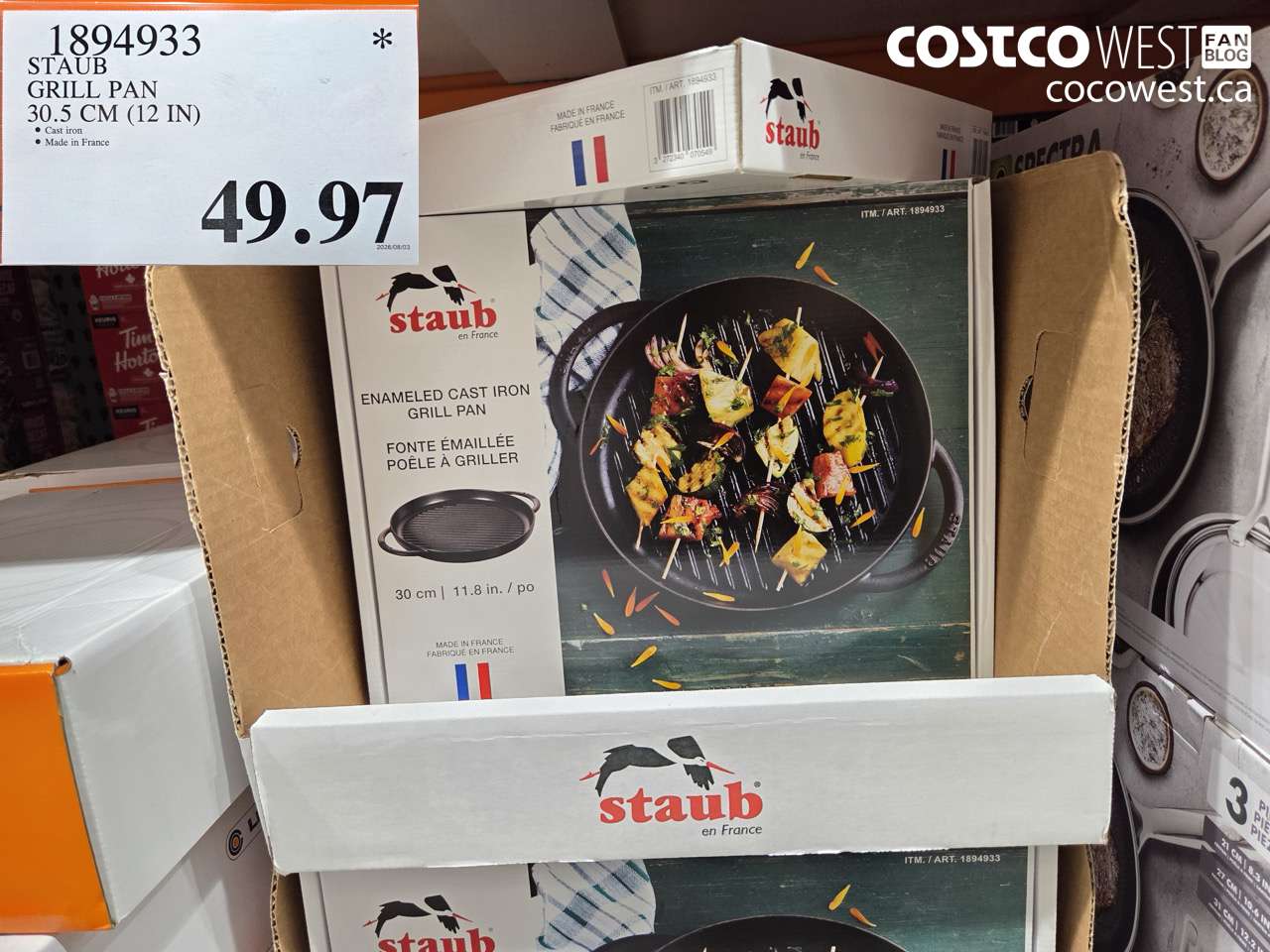 1894933 STAUB GRILL PAN 30.5 CM (12 IN) $49.97