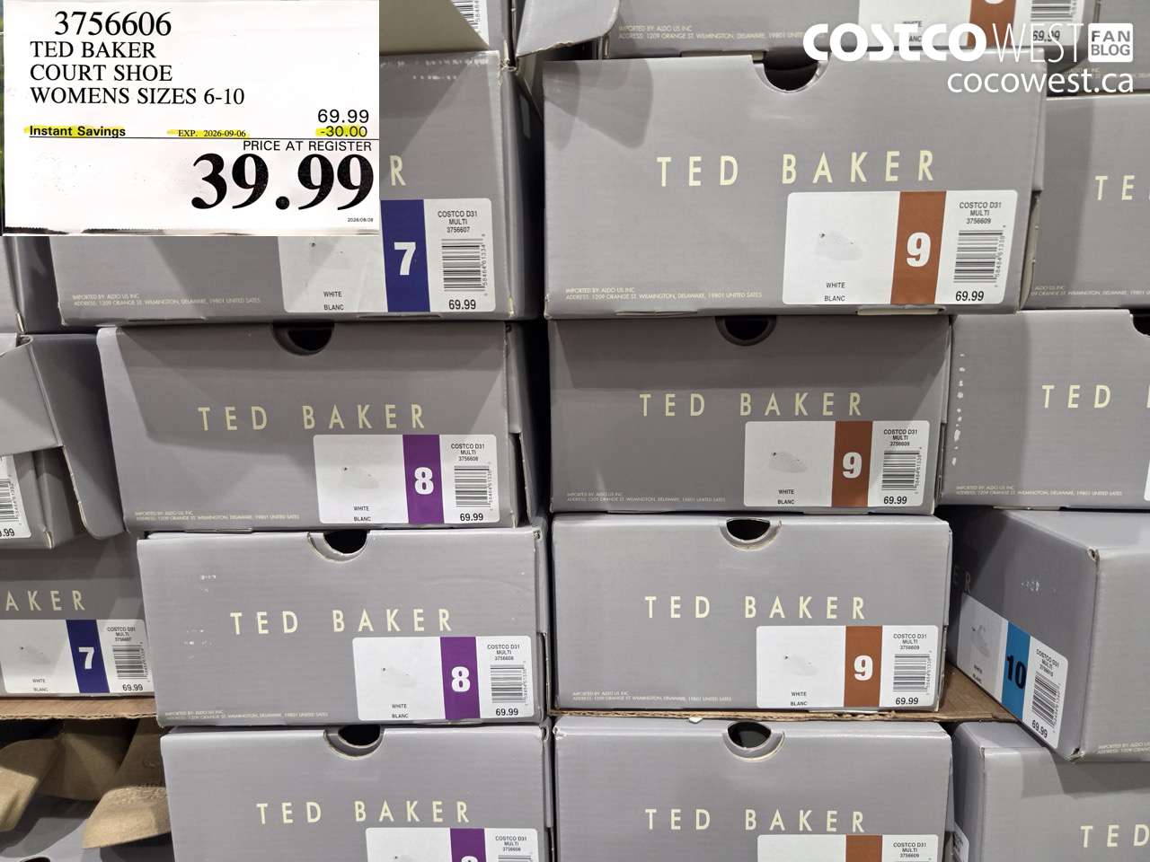 3756606 TED BAKER COURT SHOE WOMENS SIZES 6-10 ($30.00 INSTANT SAVINGS EXPIRES ON 2026-09-06) $39.99