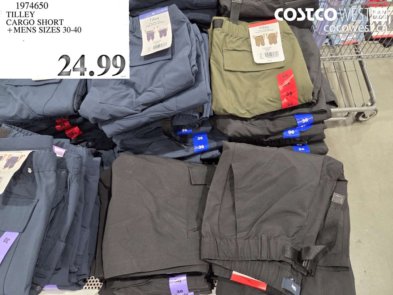 1974650 TILLEY CARGO SHORT MENS SIZES 30-40 $24.99