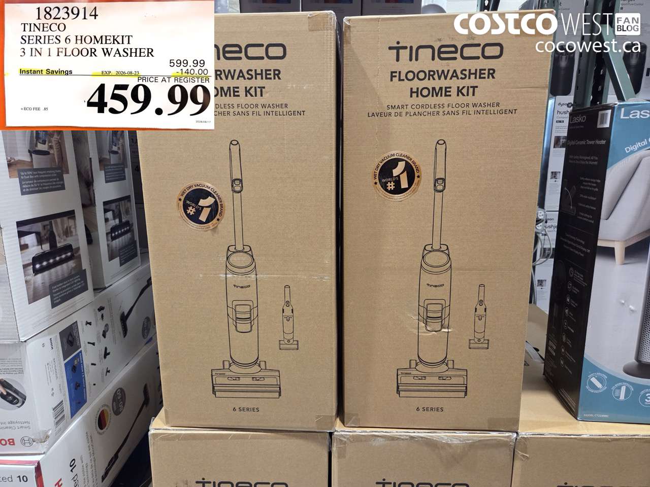 1823914 TINECO SERIES 6 HOMEKIT 3 IN 1 FLOOR WASHER ($140.00 INSTANT SAVINGS EXPIRES ON 2026-08-23) $459.99