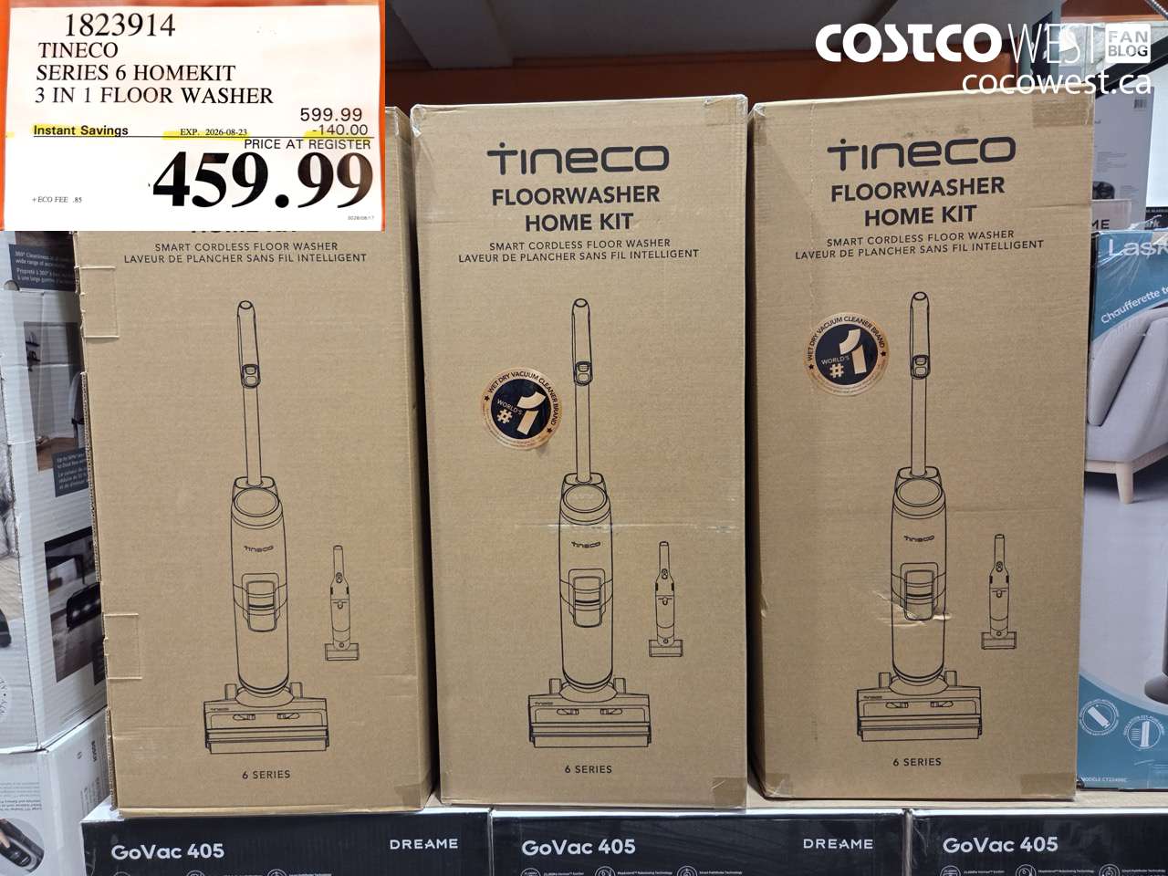 1823914 TINECO SERIES 6 HOMEKIT 3 IN 1 FLOOR WASHER ($140.00 INSTANT SAVINGS EXPIRES ON 2026-08-23) $459.99