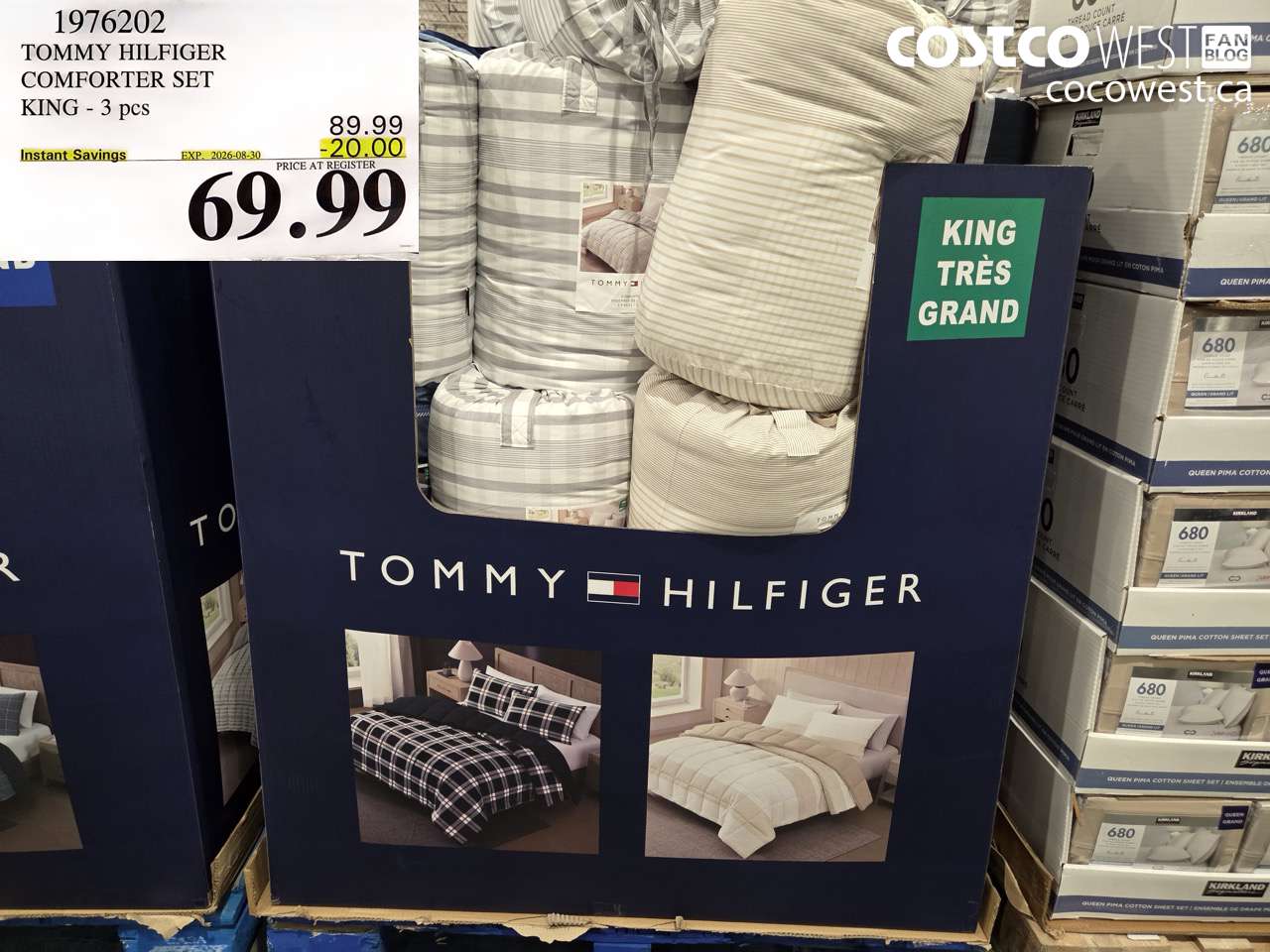 1976202 TOMMY HILFIGER COMFORTER SET KING - 3 PCS ($20.00 INSTANT SAVINGS EXPIRES ON 2026-08-30) $69.99