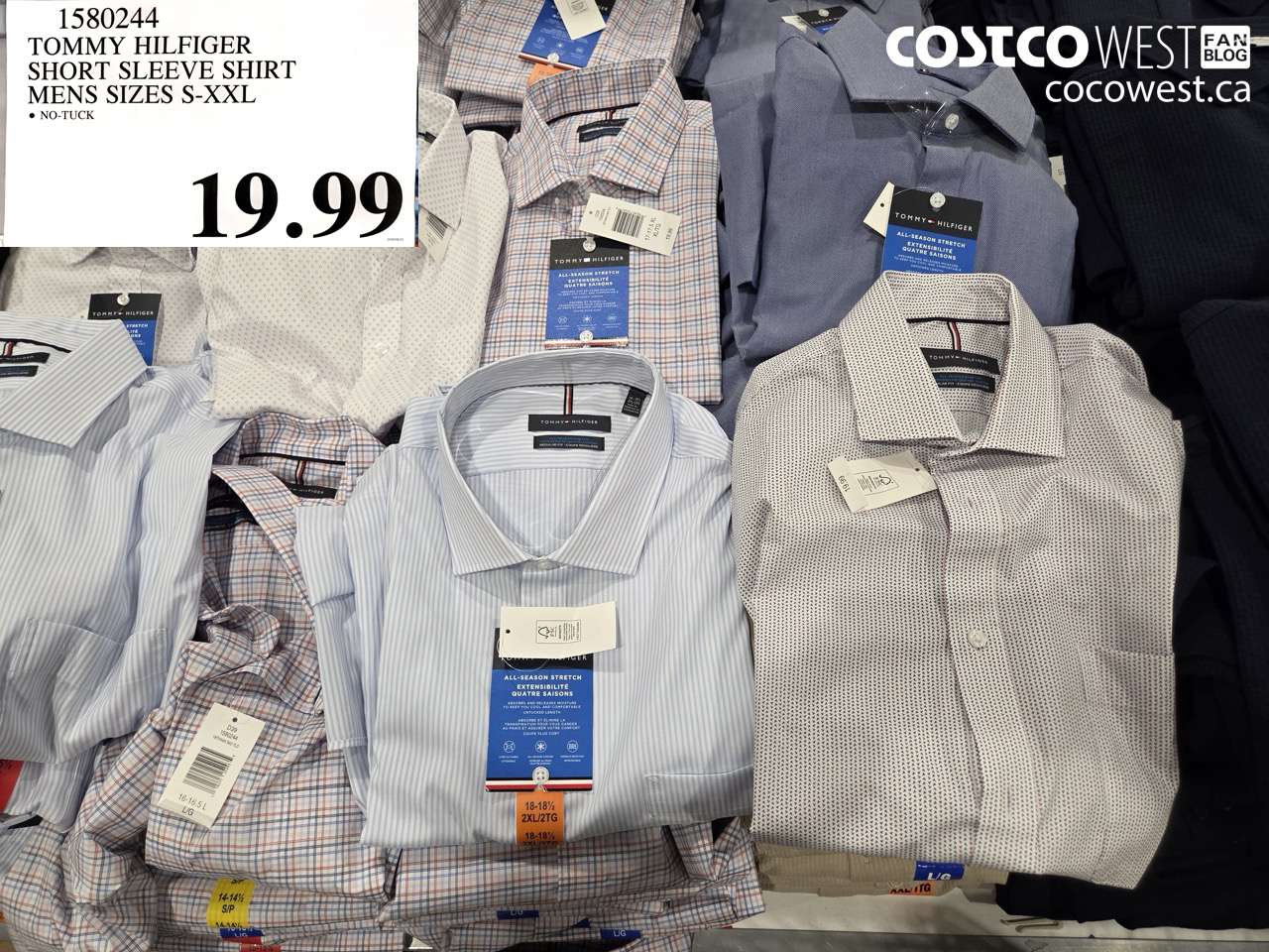 1580244 TOMMY HILFIGER SHORT SLEEVE SHIRT MENS SIZES S-XXL $19.99