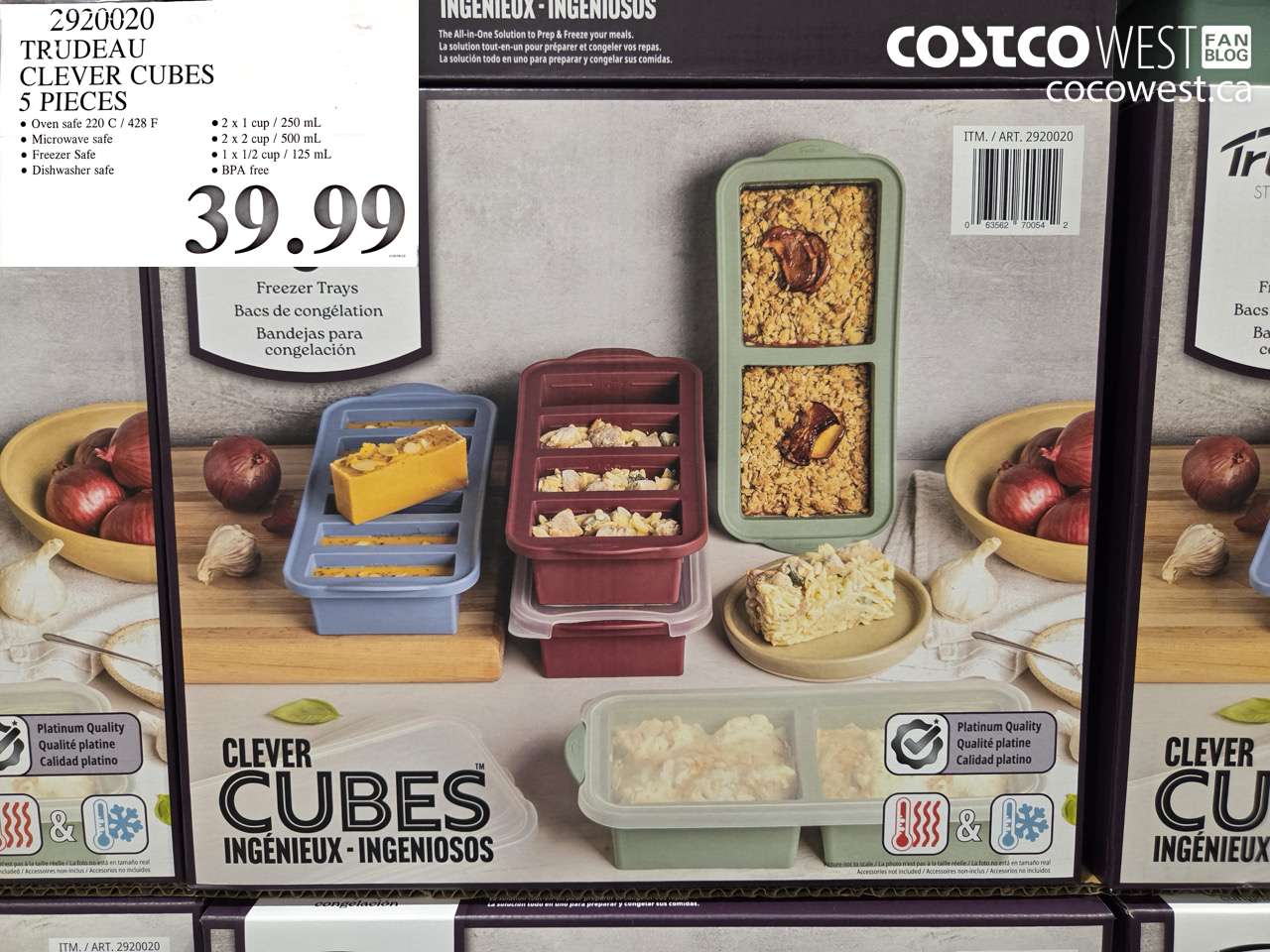 2920020 TRUDEAU CLEVER CUBES 5 PIECES $39.99