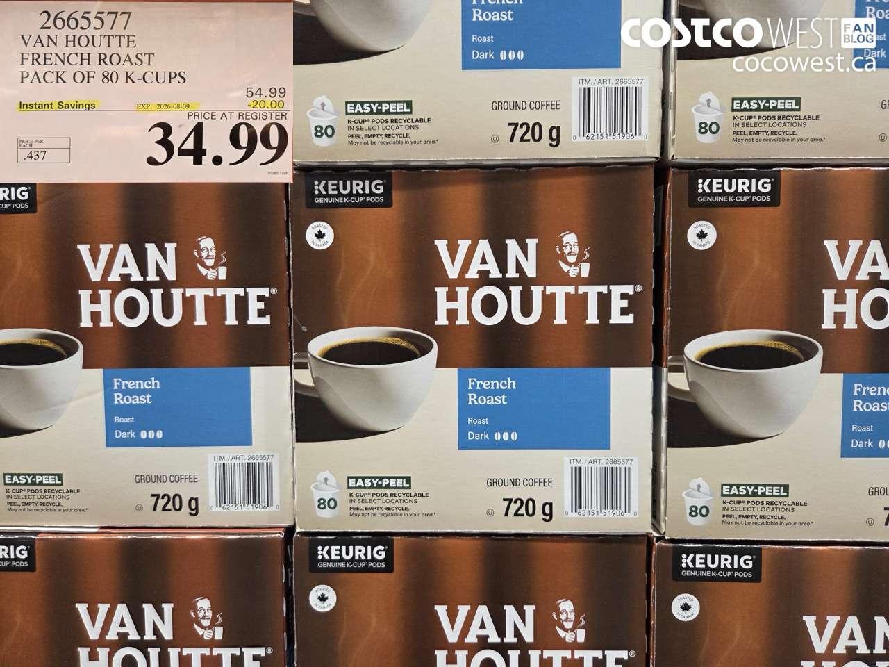 2665577 VAN HOUTTE FRENCH ROAST PACK OF 80 K-CUPS ($20.00 INSTANT SAVINGS EXPIRES ON 2026-08-09) $34.99
