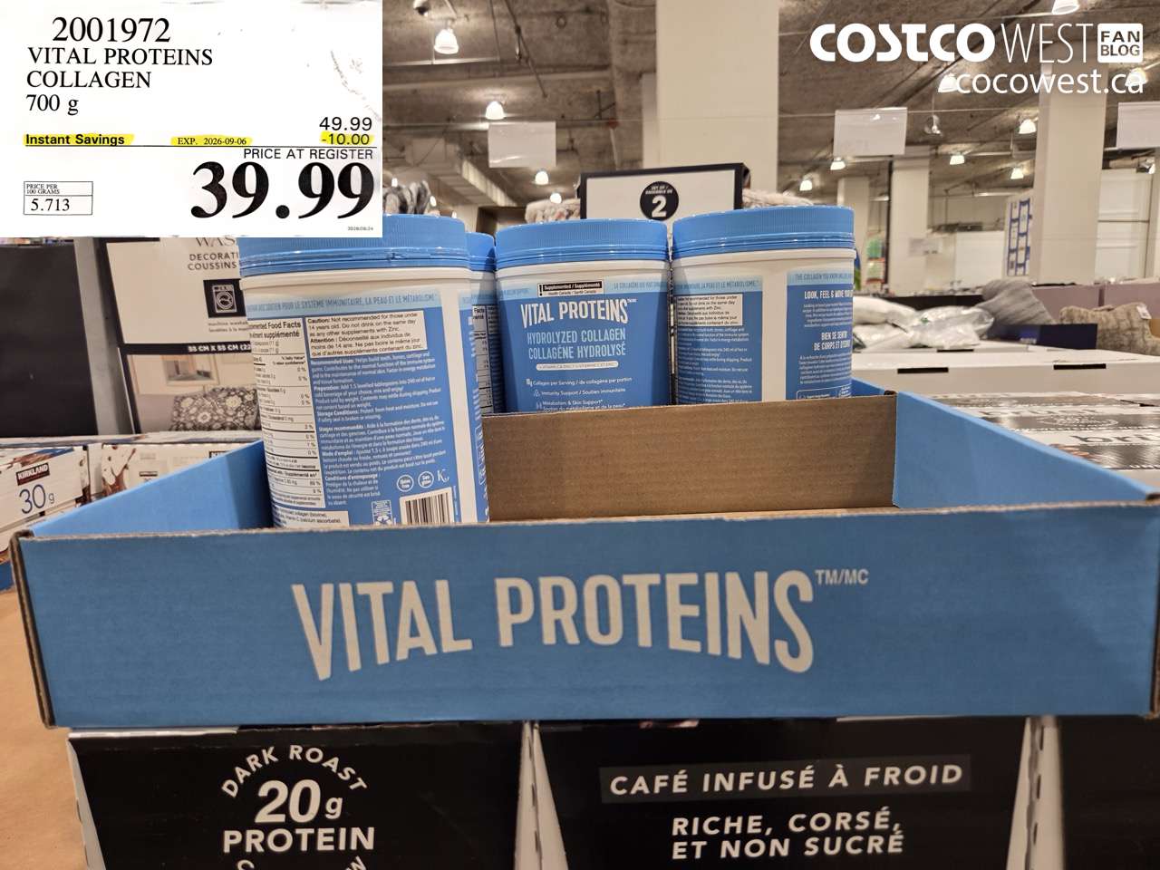 2001972 VITAL PROTEINS COLLAGEN 700 G ($10.00 INSTANT SAVINGS EXPIRES ON 2026-09-06) $39.99